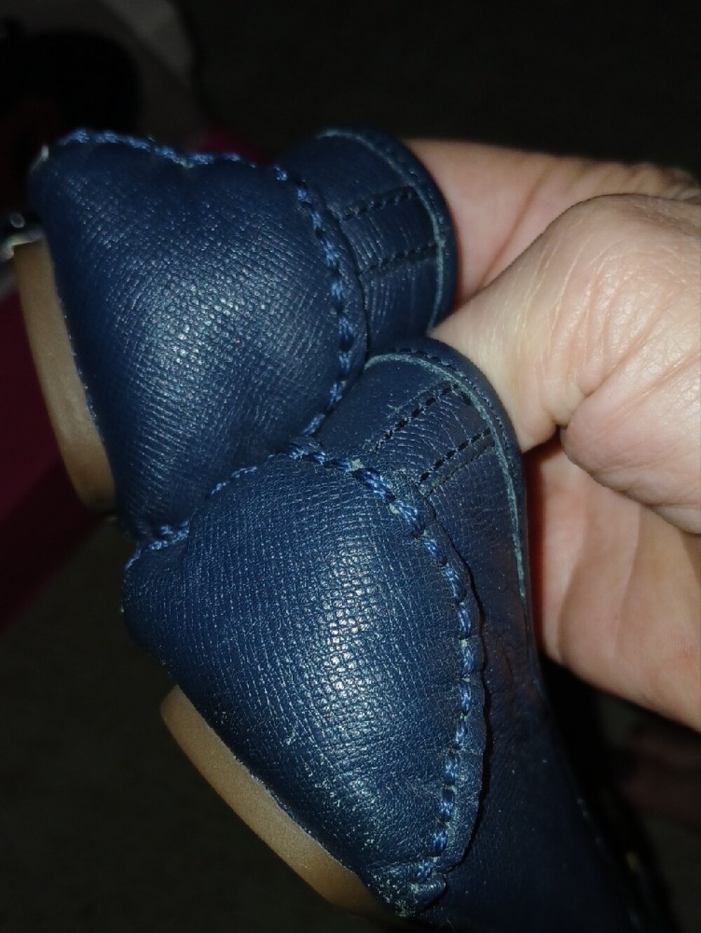 MICHAEL Michael Kors Blue Fulton Flats w/MK Emblem - Picture 5 of 6